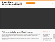 Tablet Screenshot of lakemeadboatstorage.com